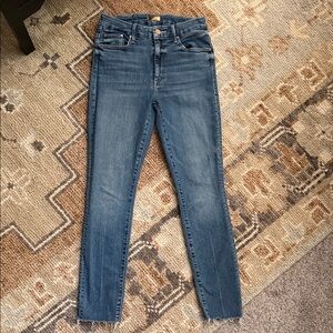 MOTHER Women's Skinny Jeans in Classic Blue